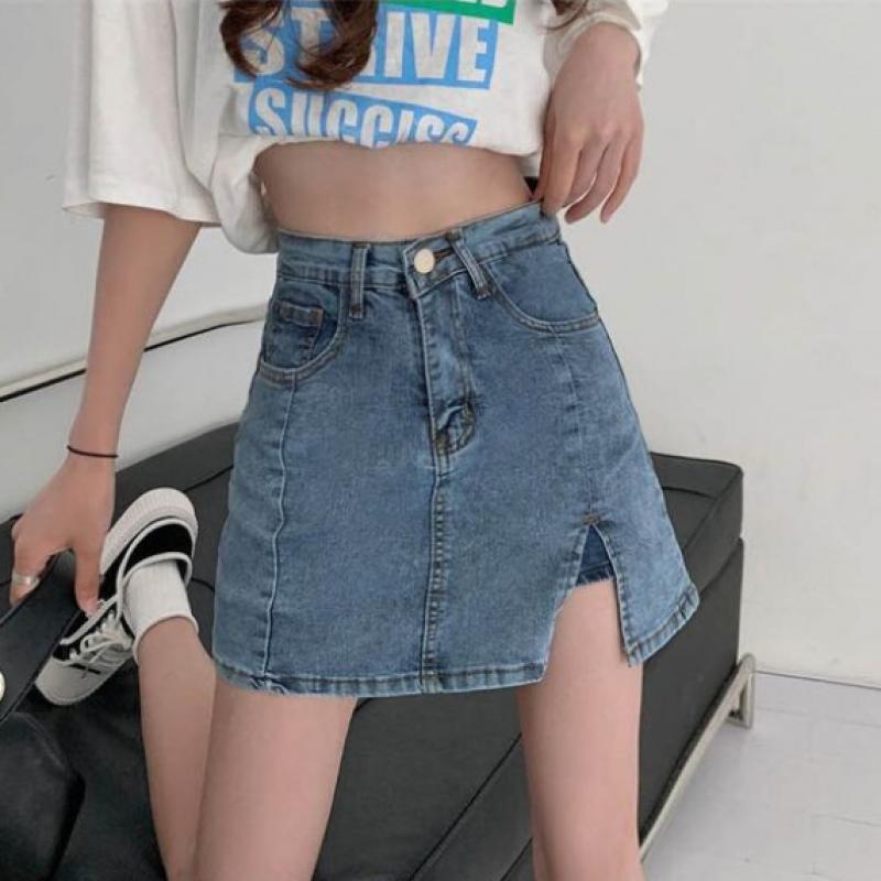 Shop   Women Summer Crop Denim Skirt Pants Wld Wsk Sis921