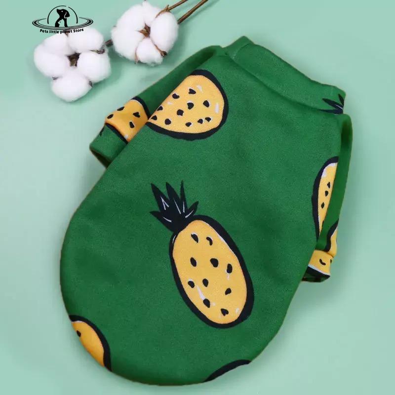 Толстовка с капюшоном для маленьких собак с милым принтом, зимняя теплая одежда для домашних животных, свитер для чихуахуа, ши-тцу, пуловер для щенков, кошек, одежда для собак