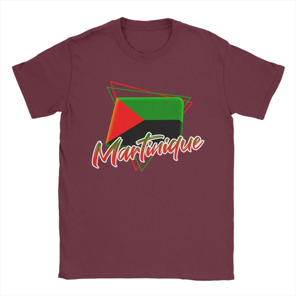 Martinique Flag T Shirt Unisexs Cotton Novelty TShirts Crew Neck Tee Shirt Short Sleeve Clothes New Arrival