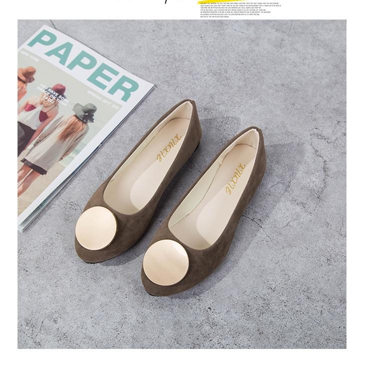 Женские однотонные удобные повседневные туфли без шнуровки большого размера на плоской мелкой подошве для девочек