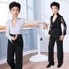 Детские осенние наряды для бальных танцев: Латинские костюмы для соревнований для мальчиков, доступны взрослые размеры.
