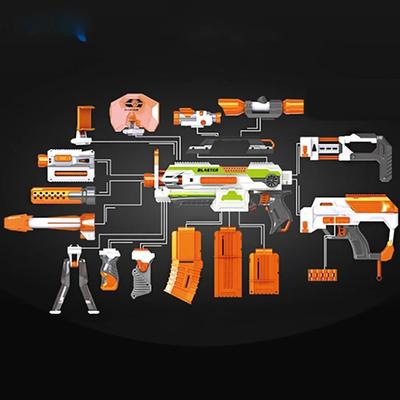 Модифицированные детали для игрушечного пистолета Nerf N-strike Elite Серии Глушитель Приклад Фонарик Универсальные Аксессуары для Игрушечного Пистолета