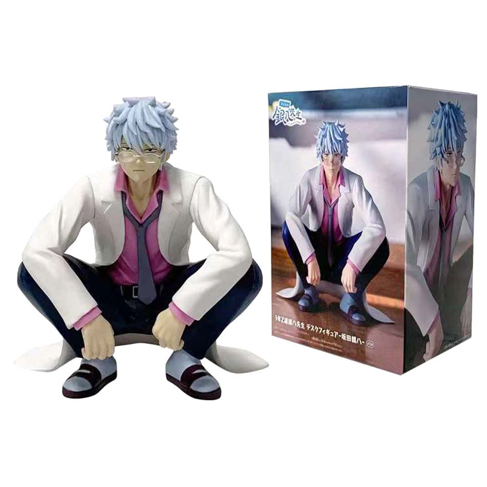 В наличии Оригинальный BANDAI BANPRESTO ГИНТАМА Саката Гинтоки ПВХ Аниме Фигурки Фигурка Действия Модель Игрушки Рождественский Подарок