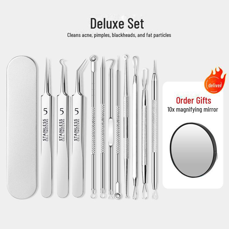 Набор ультратонких игл для лечения акне: Набор пинцетов и инструментов для удаления черных точек