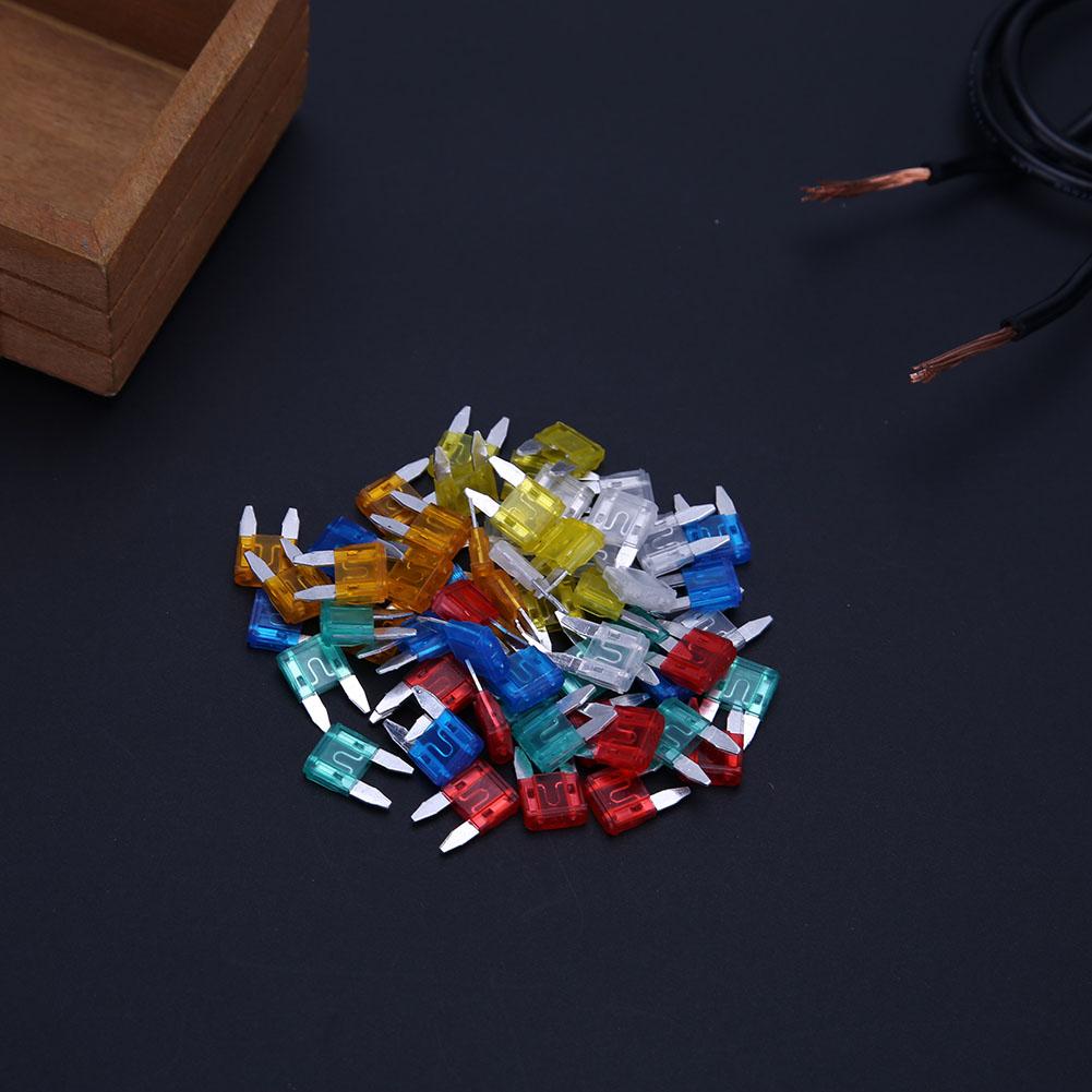 60/100/120pcs Auto Car Styling Cars Truck Mini Fuse Mixed Set Kit Safety Assortment Mini Truck Blade Fuse Replacement