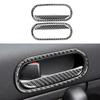 Carbon Fiber For Mazda MX-5 MX5 Miata NC 2009-2015 Car Door Handle Frame Cover Sticker Auto Door Trim Interior Accessories