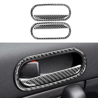 Углеродное волокно для Mazda MX-5 MX5 Miata NC 2009-2015, дверная ручка, рамка, наклейка, наклейка на обшивку двери, аксессуары для интерьера