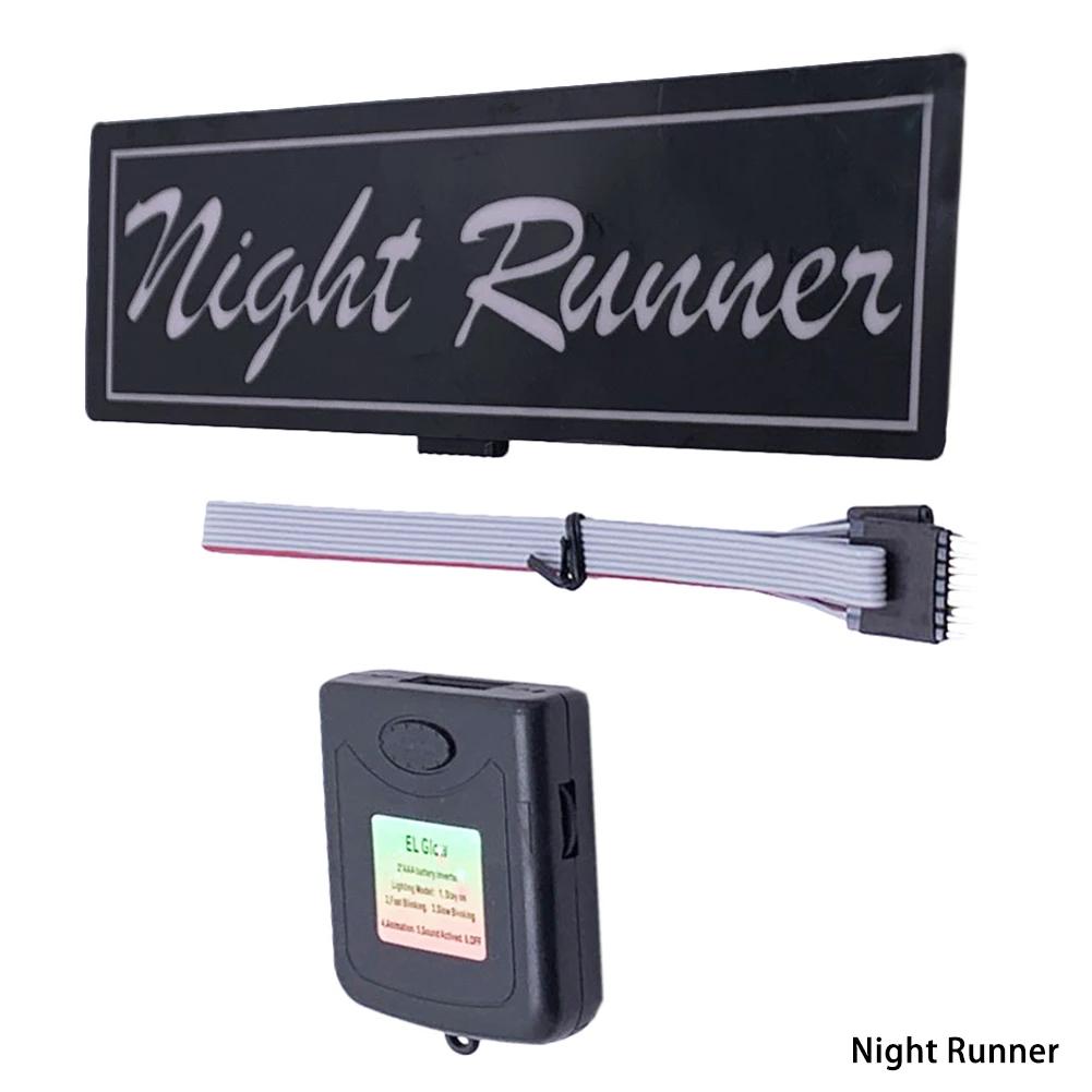 5 звезд Требуются светодиодные светоизлучающие наклейки на окна, наклейки на лобовое стекло JDM декоративные автомобильные аксессуары световая панель без батареи