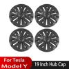 4 шт. 19-дюймовый колпак ступицы для Tesla Model Y, сменный колпак ступицы колеса для правой и левой колесной пары, аксессуары для полного обода