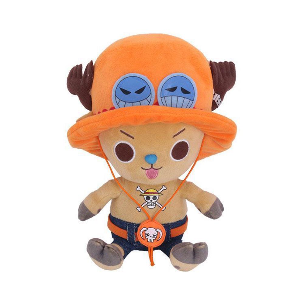 14-20 см One Piece Японские Аниме Плюшевые Игрушки Фигурка Луффи Чоппера Эйса Набивные Куклы Милая Мультяшная Кукла Детские Рождественские Подарки