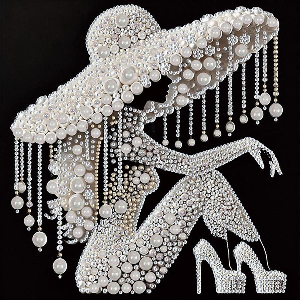 5D DIY Partial Special Shaped Drill Diamond Painting Kit Elegant Lady Decoration Home Decoration Gift