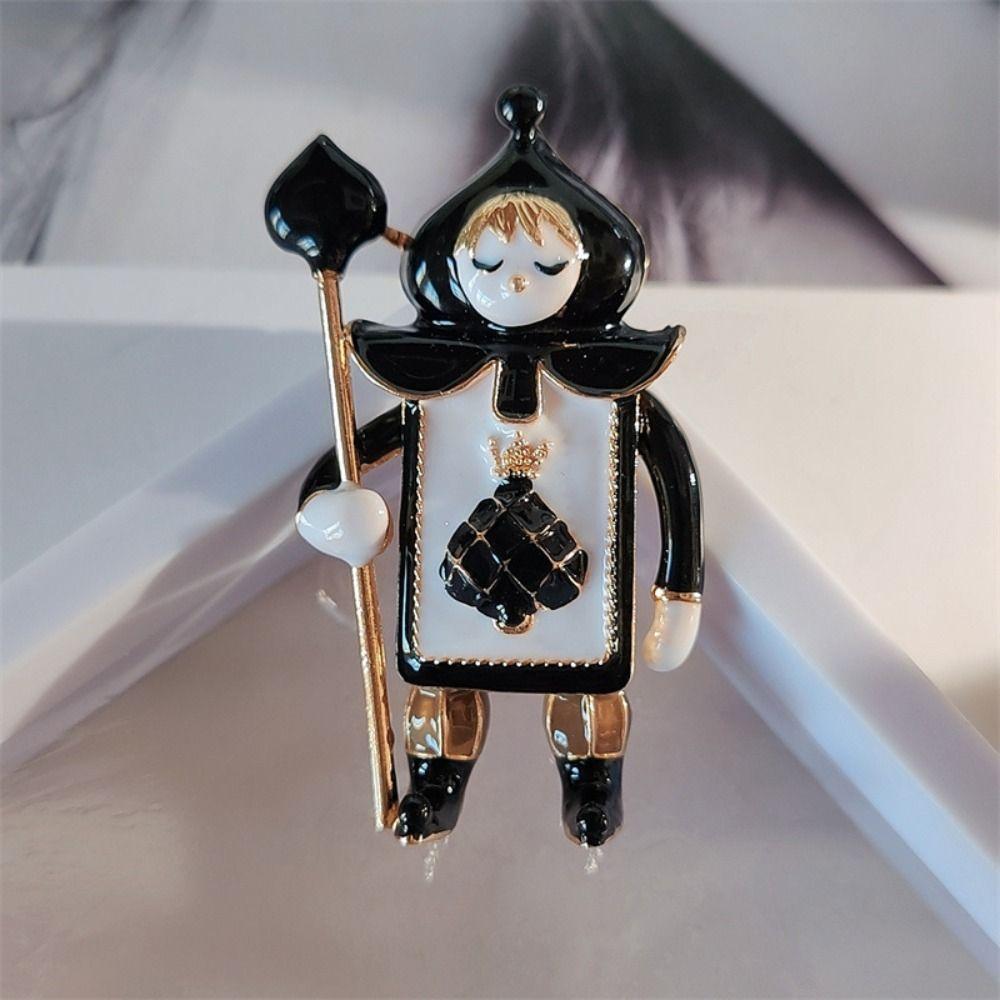 Cute Clown Brooches Classic Knight Corsage Jewelry Accessories Soldier Brooch  Banquet