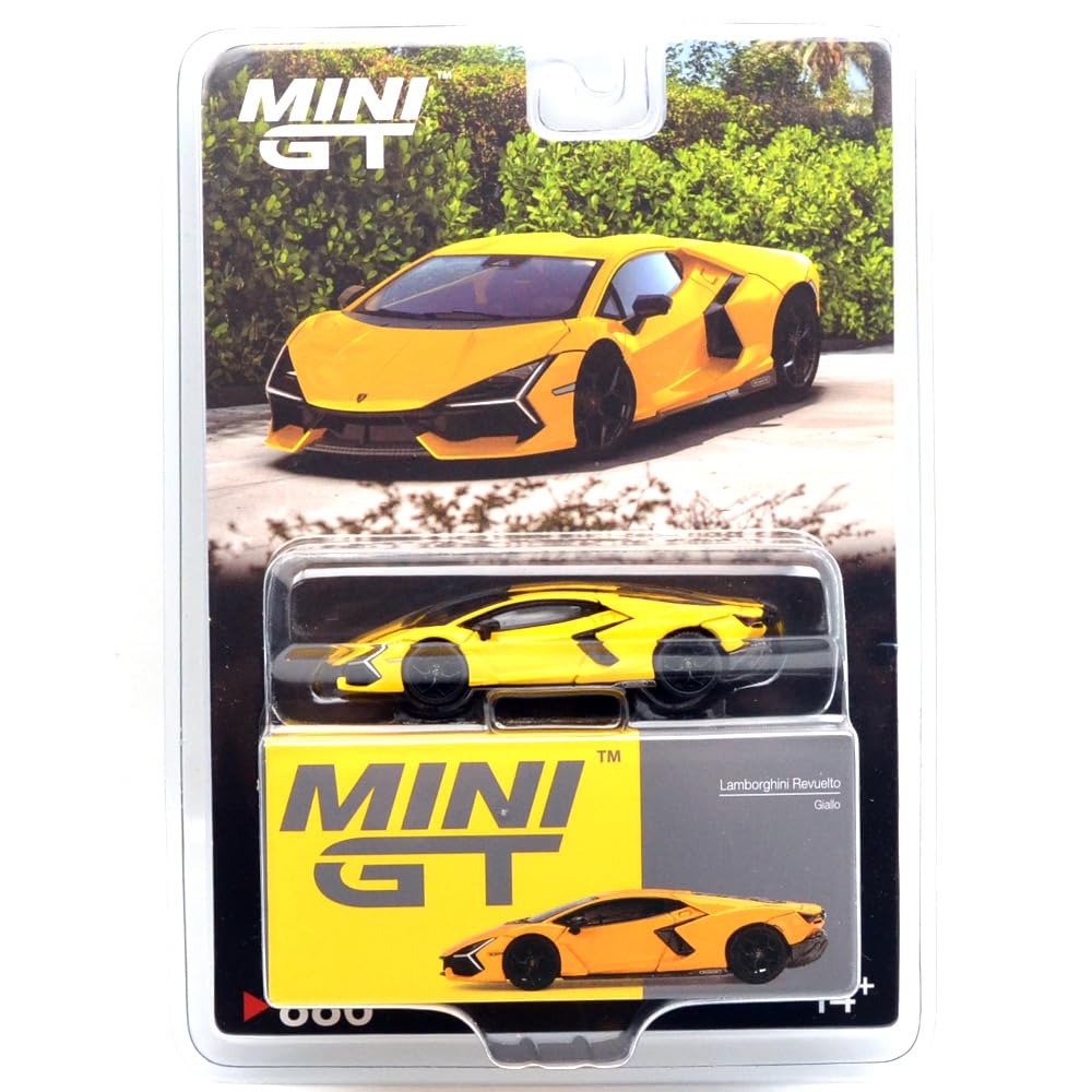 MINI GT Масштаб 1:64 MiJo TOYS - LAMBORGHINI REVUELTO (ЖЕЛТЫЙ YELLOW) НАС. MiJo Exclusive MGT00886-BL