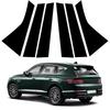 6 шт. автомобильная глянцевая черная оконная дверная колонка BC столбик PC крышка отделка подходит для Genesis GV80 2020-2024
