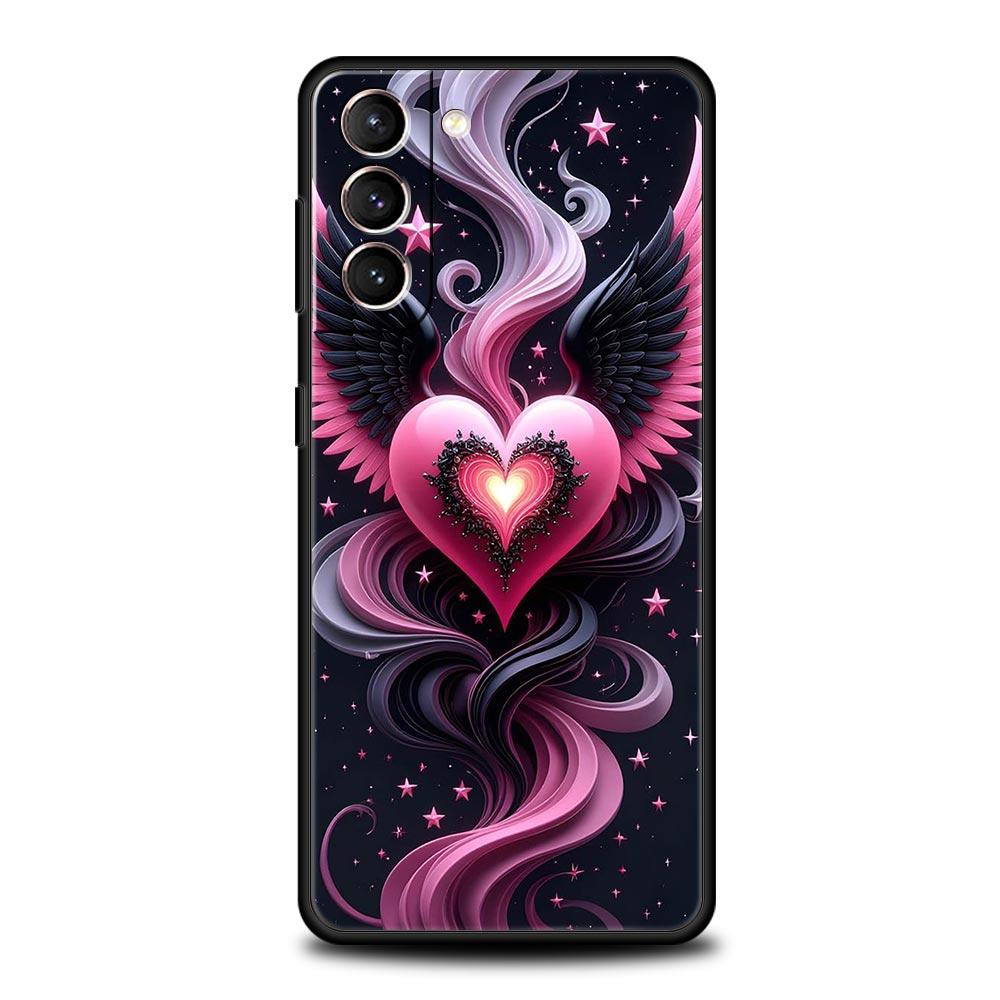 Цветной чехол для телефона с принтом в виде сердца для Samsung Galaxy S26 S25 S24 S23 S22 S20 S21 FE Ultra S25 Edge Plus 5G Мягкий чехол из ТПУ