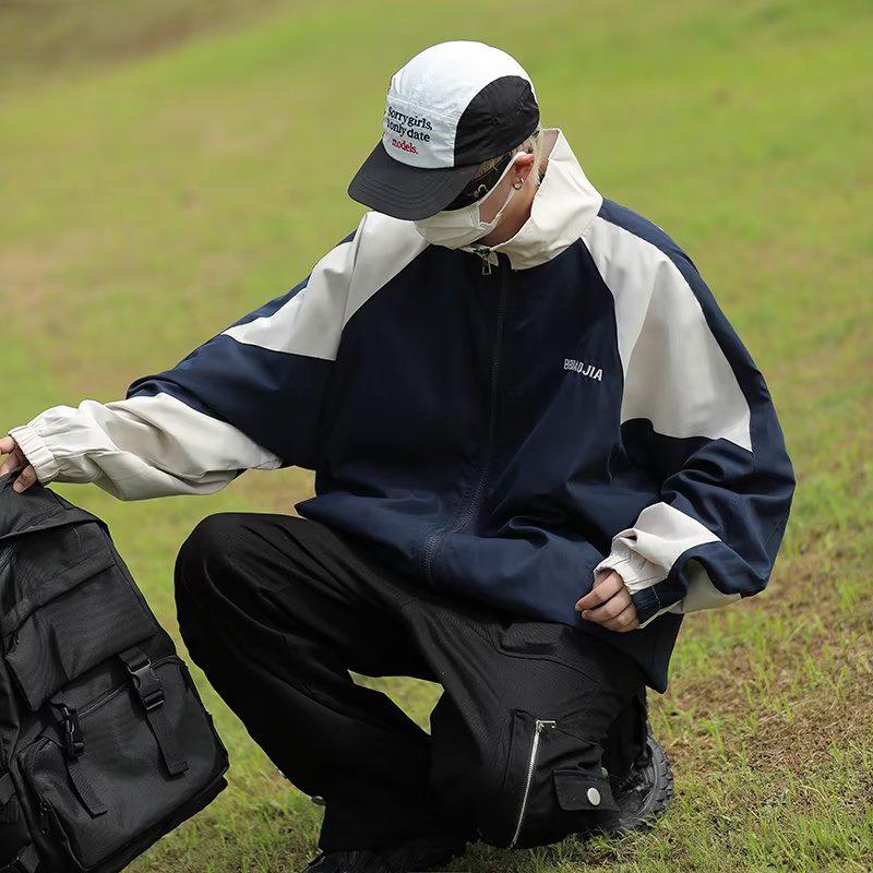 Мужская летняя бейсбольная куртка с солнцезащитным покрытием и воротником-стойкой, японский стиль, дизайн Executive