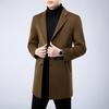 Firstview Men's Mid-Length Double-Faced Wool Overcoat FV24D1121