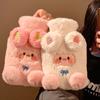 Soft Cute Warm Water Bag Lamb Pattern Cartoon Hot Water Bottles Leak-proof with Cover Belly Warmer Gifts