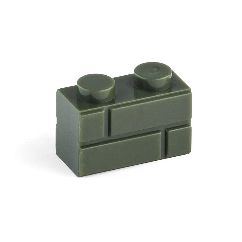 Non-Toxic 1X2Dots Moc The Wall Brick 60Pcs Mix Color Diy Classic Education Toy Parts Small Building Blocks Compatible With Lego Bricks