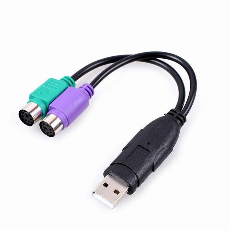 1 шт. DIY Аксессуары USB Male на PS/2 PS2 Female Кабель-конвертер Адаптер Приемник USB для клавиатуры