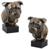 Staffordshire Bull Terrier, Staffy I - Dog Statue, Bust On Stone Base, Sculpture, Trophy for Dog Show by Brand
