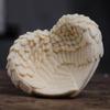 Ivory Fruit Carved Angel Wings Coconut Wood Creative Home Office Desktop Car Decoration