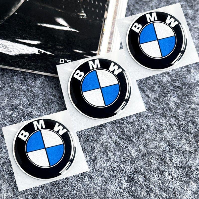 2Pcs 25mm 40mm 55mm 60mm Car Remote Key Emblem Sticker Car Wheel Hub Cap Center Sticker For BMW M Power I3 F15 F16 G20 E34 E36 GNTYA1