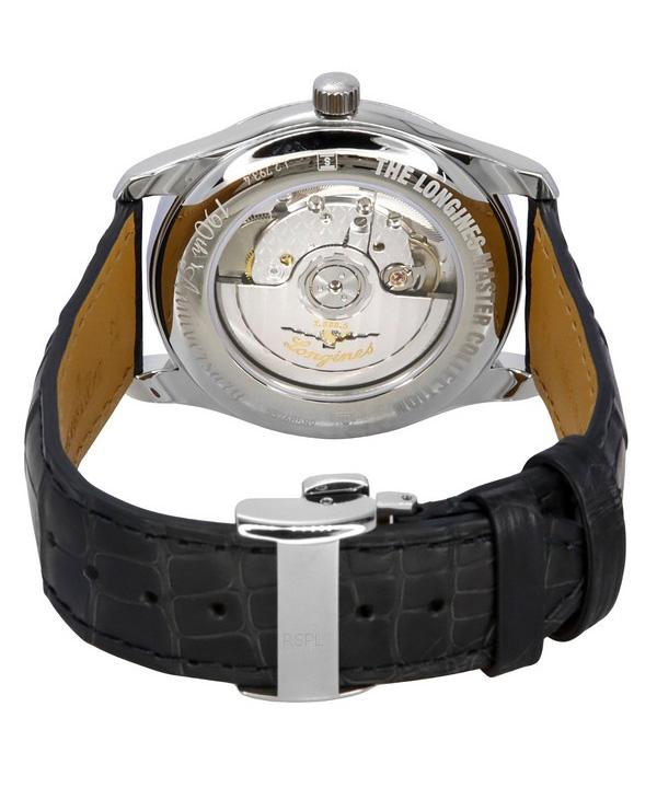 Longines Автоматические мужские часы Master Collection 190th Anniversary с кожаным ремешком и серебряным циферблатом L2.793.4.73.2