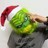 New Grinch mask latex prop for Halloween prank games, can be customized with labels