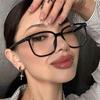 Transparent Computer Glasses Women Men Anti Blue Light Square Eyewear Frame Optical Spectacle Eyeglass