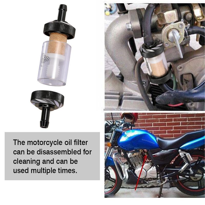 Replacement Fuel Filter Practical Durable Motorcycle Fuel Oil Filter Gasoline Separator for ATV Dirt Pit Bike Motocross