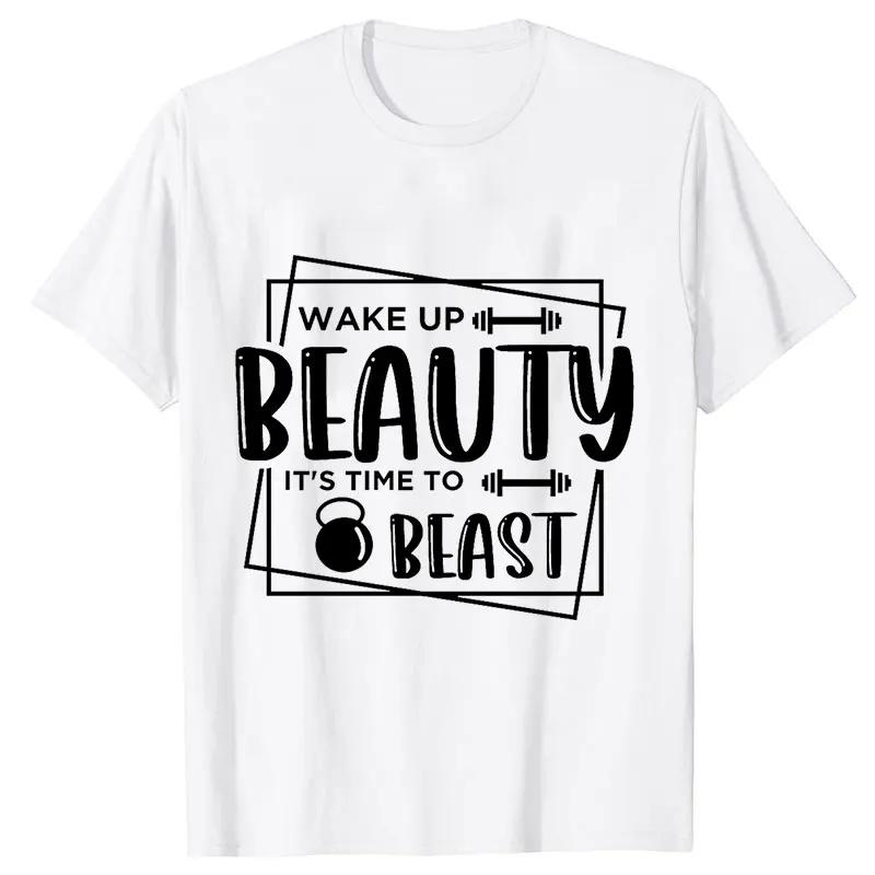 Men's T-shirts Gym Life Shirt Funny Workout Tshirts Motivational Positive Quote Clothing Exercise Fitness Tee Shirt Clothes