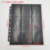 Album Collection Card Organizer Card Album Inner Page Loose-leaf Inners Black Storage Page