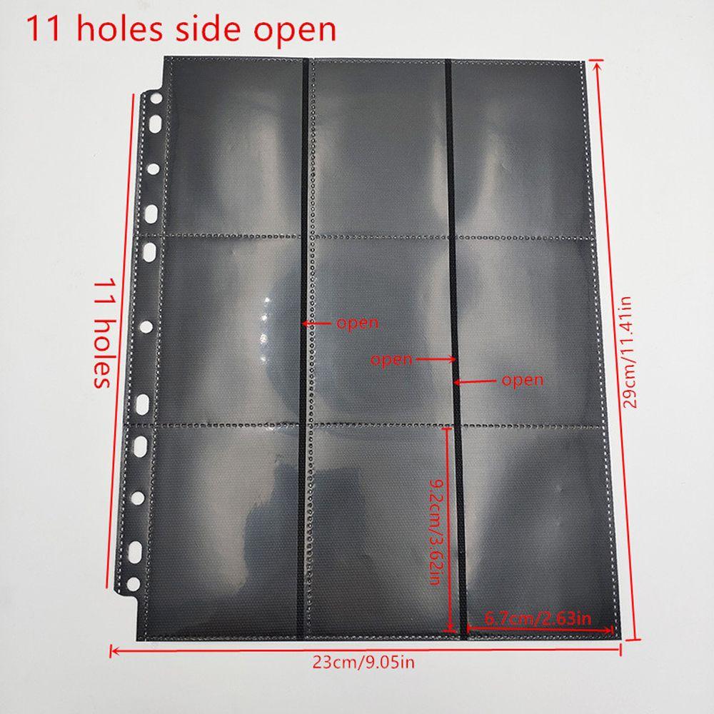 Album Collection Card Organizer Card Album Inner Page Loose-leaf Inners Black Storage Page