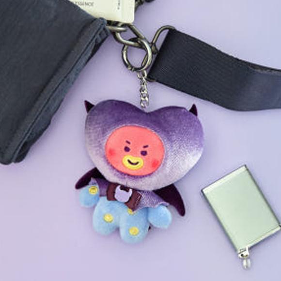 BT21 Брелок для ключей Angel and Villain Villain с плюшевой куклой (7 вариантов)