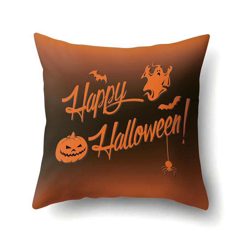 Halloween Pillowcase Car Waist Pillow Pumpkin Sofa Cushion Cover Office Home Living Room Pillowcase
