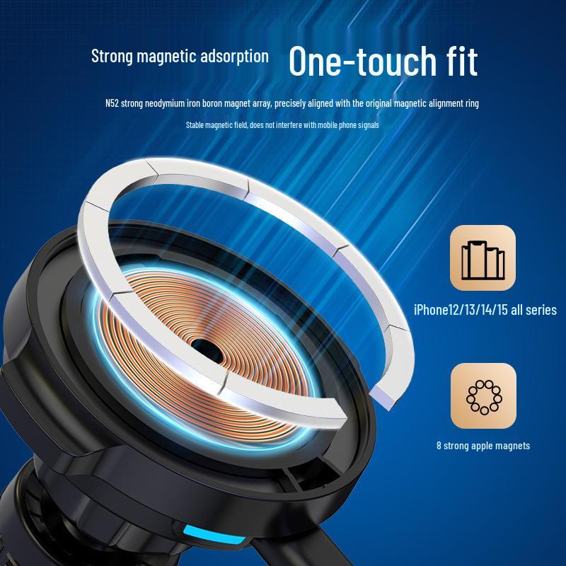 Universal Magnetic Wireless Car Charger & Phone Holder