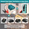 For Makita/Milwaukee/Dewal/EINHEL 18V Battery Jump Starting Adapter Auto Booster Cable for Jump Starting Car Using Tool Cable