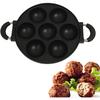 7-Hole Cast Iron Omelette Pan Non-Stick Cooking Pot Breakfast Egg Cooking Pie Cake Mold Kitchen Cookware Omelette Pans Nonstick Flip
