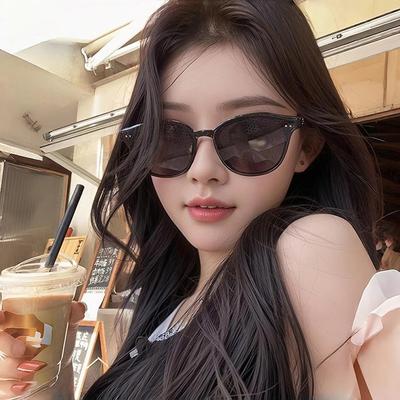 Солнцезащитные очки женские High-End Sense Small Face Retro Personality Круглые солнцезащитные очки Солнцезащитные очки для вождения Мужские Tide