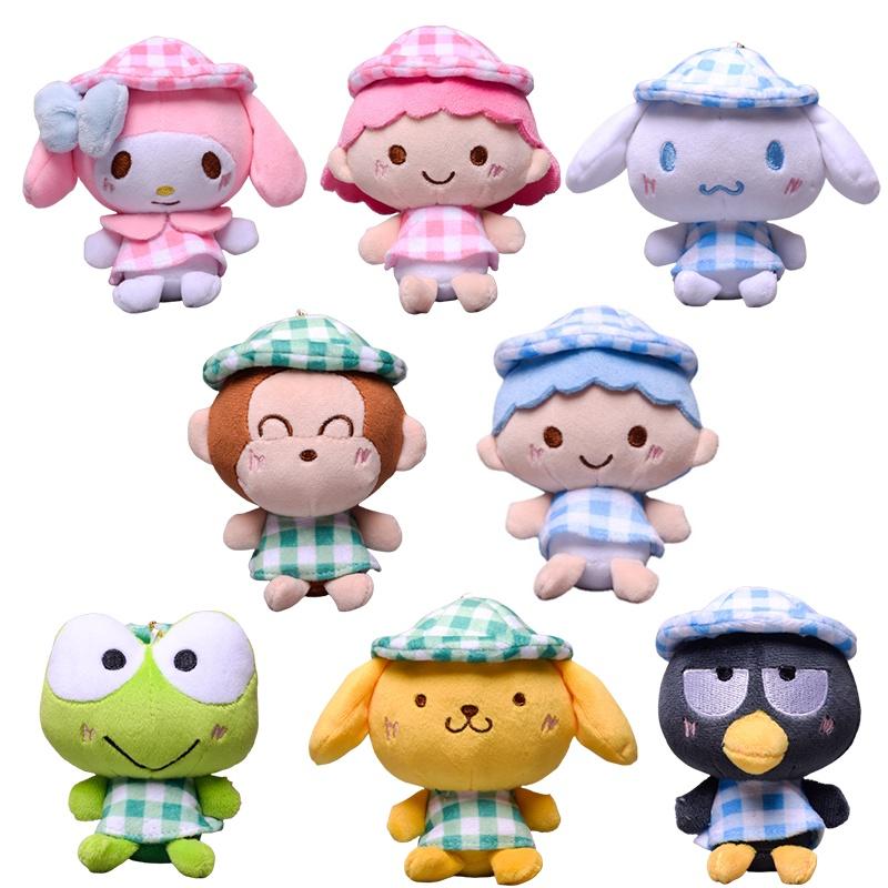 Милая Плюшевая Кукла-Подвеска Sanrio Куроми Мелоди Синнаморолл Для Украшения Сумки и Брелока