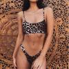 Muticolored Women's Swimwear Camisole Bikini Trendy Fashion Plus Size Women Leopard Print Swimwear