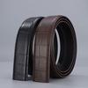 First Layer Cowhide Automatic Belt Men'S Business Crocodile Pattern Dragon Green Belt Wide Waist Seal
