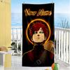 Naruto Character Customize Your Name Beach Towel Super Soft Microfiber Quickdry Fabric Suitable for Swimming Gym Camping Yoga Vacation