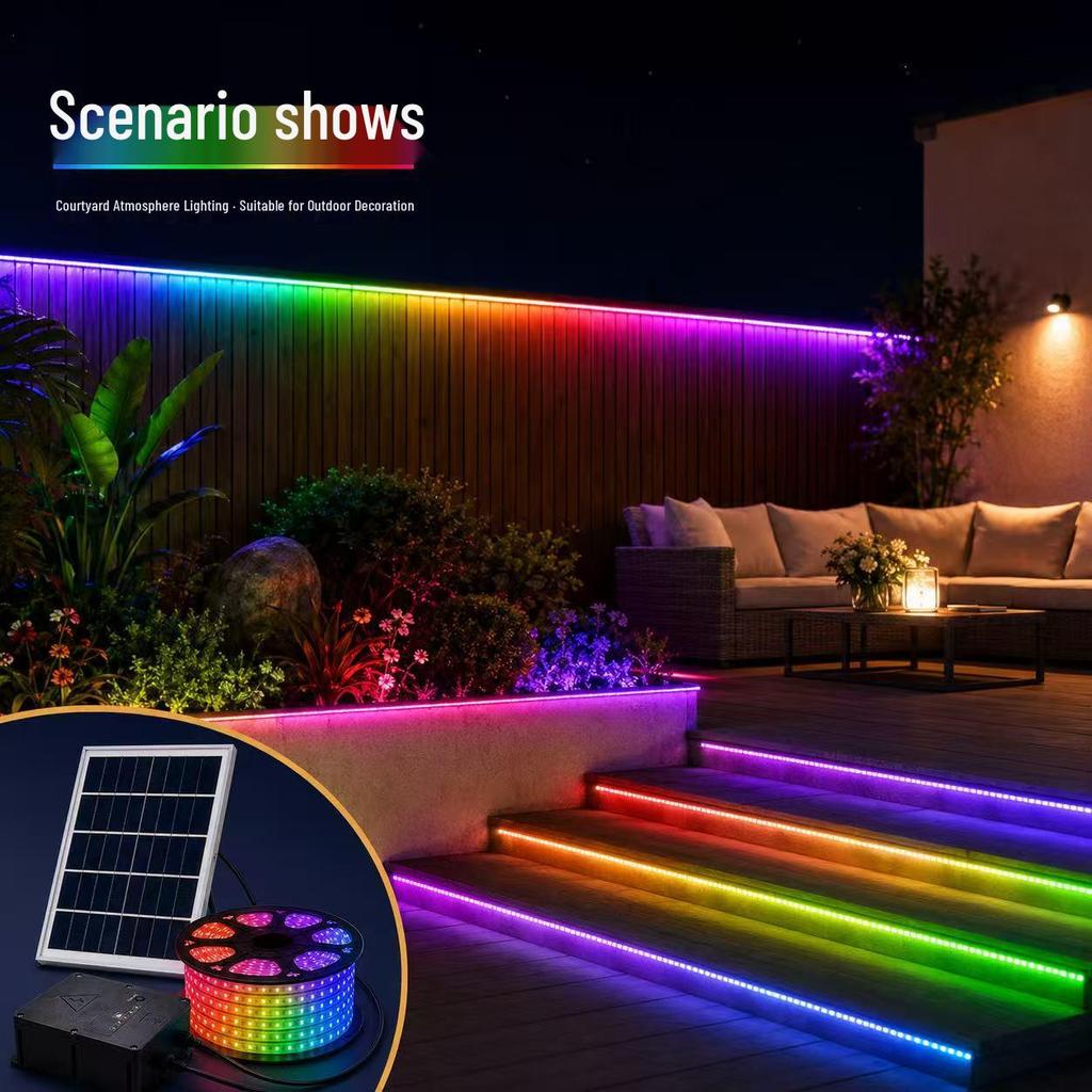 Outdoor Waterproof RGB LED Strip Light for Colorful Home and Garden Decoration