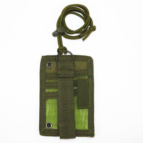 Новый Тактический Держатель ID-карты MOLLE с Липучкой Patch, Держатели Бейджей для Гидов, Наружная Дорожная Сумка, Пенал, Кошелек и Нейлоновый Шнурок