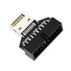 Адаптер USB 3.2 Type E на USB 3.0 19-контактный 20-контактный разъем, вертикальный, тип C, для материнской платы