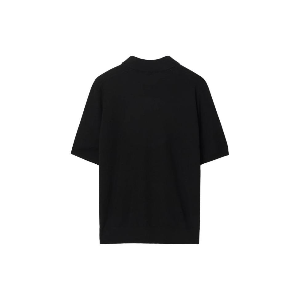 Burberry V-neck Wool Polo Shirt 80831801