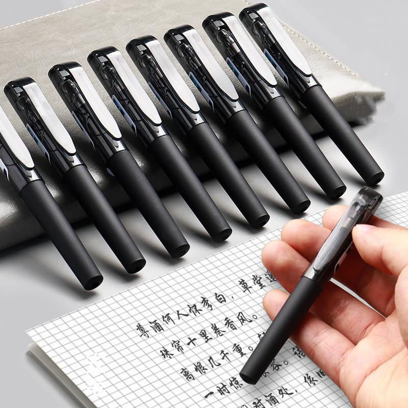 5pcs Pocket Pen Student Pen Signature Pen Fountain Pen 0.5mm Portable Mini Pen School Supplies Stationery