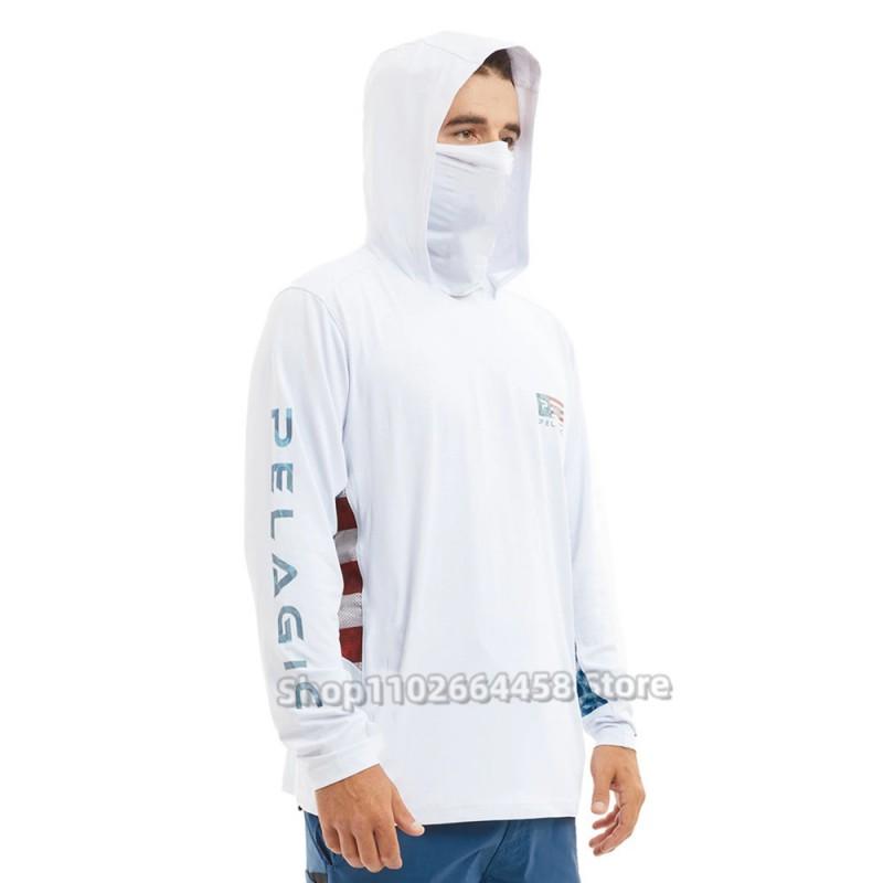 Quick-Dry Fishing Shirt With UPF 50 Sun Protection Dust-Resistant Face Cover Lightweight Breathable Men Women